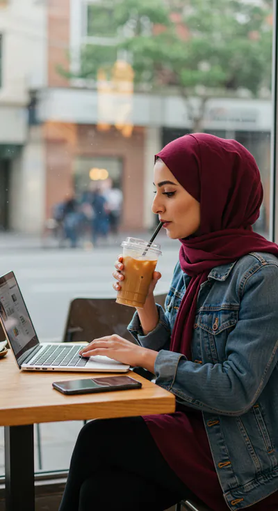 دارس يتابع دراسته عن بُعد